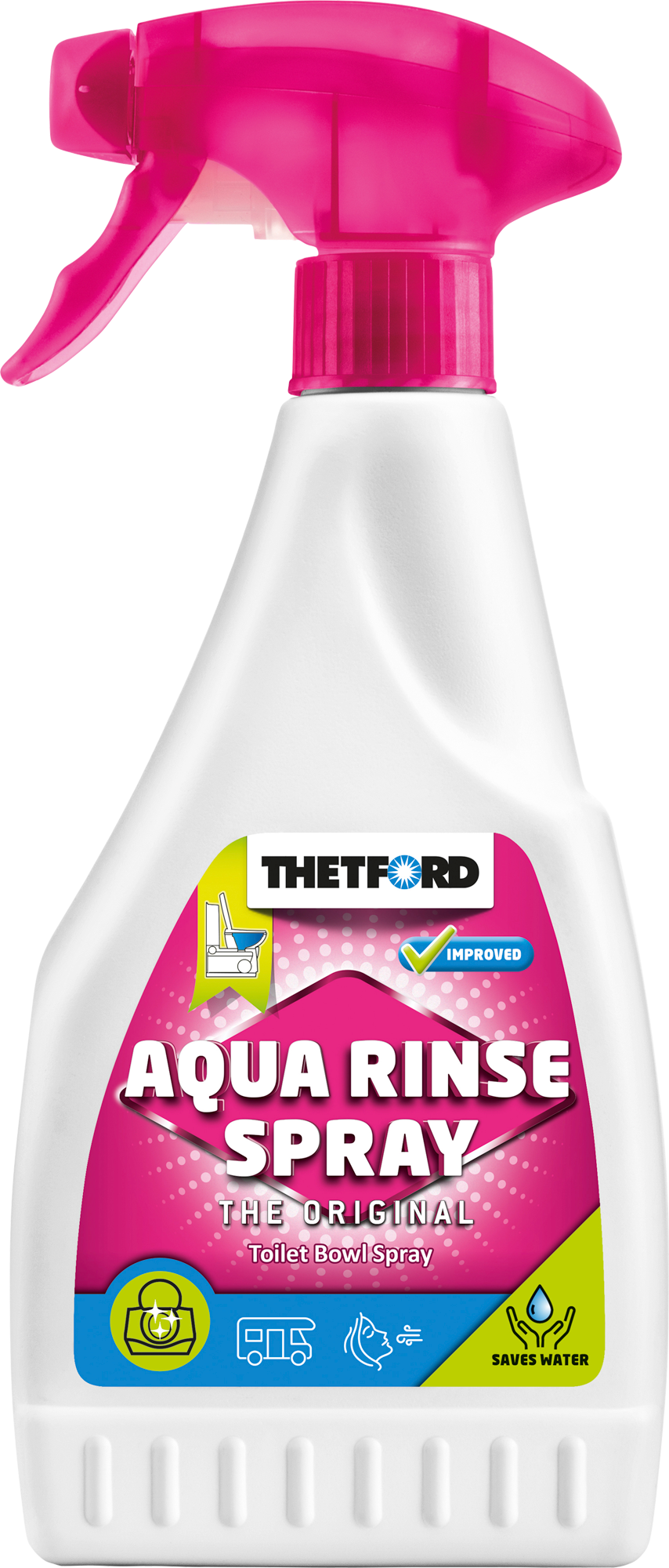 Aqua Rinse Spray toalettspylevæske 500 ml - Thetford for enkel toalettvask