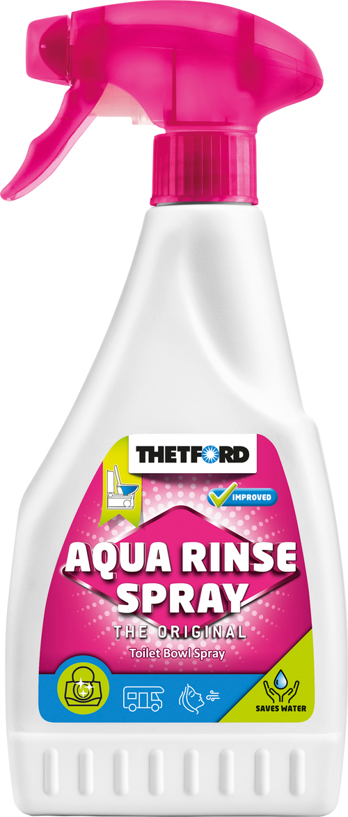 Aqua Rinse Spray toalettspylevæske 500 ml - Thetford for enkel toalettvask