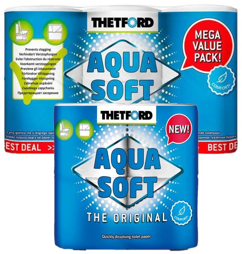 Aqua Soft toalettpapir for kassettoalett Thetford forfra