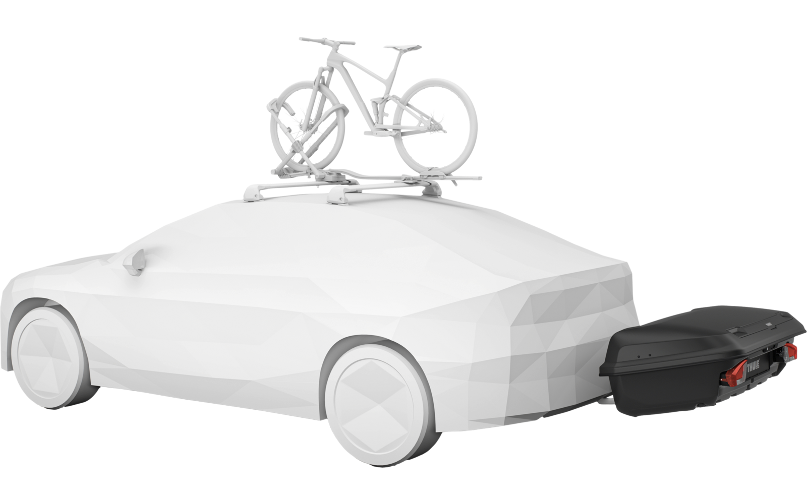 Detalj av låsemekanisme på Arcos Box hekboks 300 l 17 kg svart - Thule