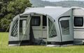 Arona Alu reisefortelt for campingvogn forfra med innganger