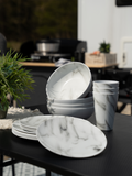 Atina RPET servicesett marmordesign forfra