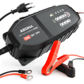 Automatisk batterilader A7500 10-trinns 12V/24V 7,5A fra Absina sett forfra
