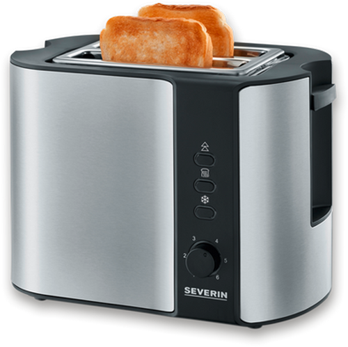 Automatisk brødrister AT 2589 800 W rustfritt stål sølv forfra