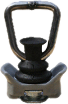 Automotive-fitting stål forsinket 400 daN 65 mm - Zurrschienen.com forfra