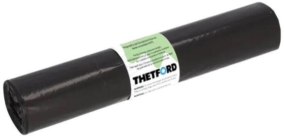 Avfallsposer for separetttoalett svart 1 rull resirkulert plast fra Thetford