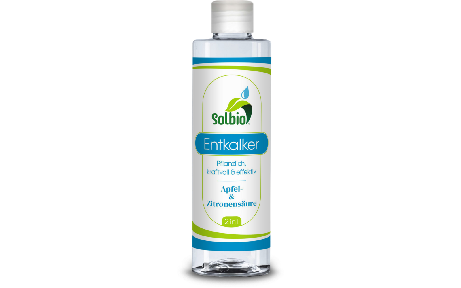 Avkalker for vanntank boiler og kassettoalett 250 ml Solbio flaske narmbilde