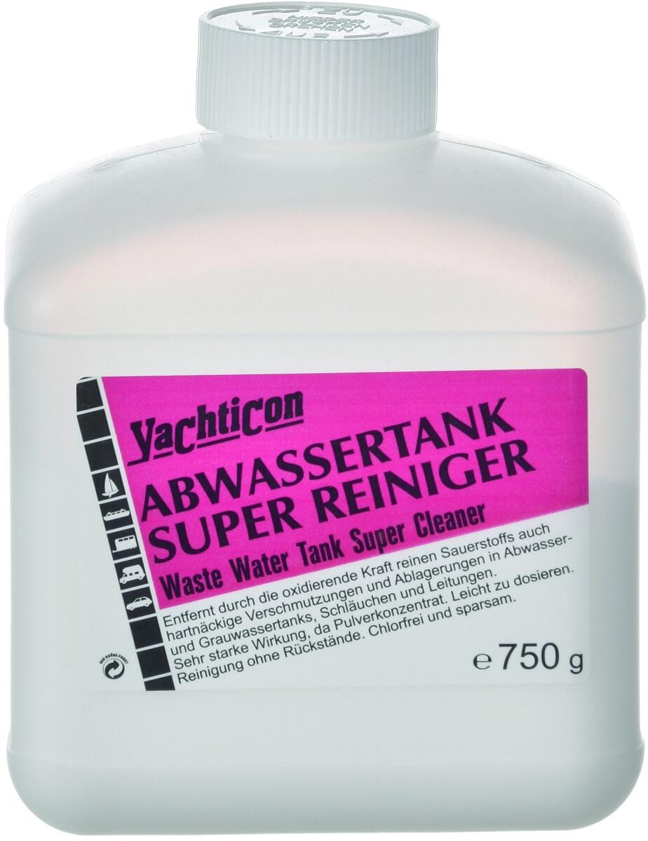 Avløpstank rengjøringspulver 750 g, klorfritt - Yachticon forfra