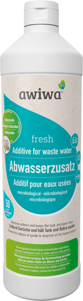 Avløpstanktilsetning for gråvann 1 liter - Awiwa Fresh flaske