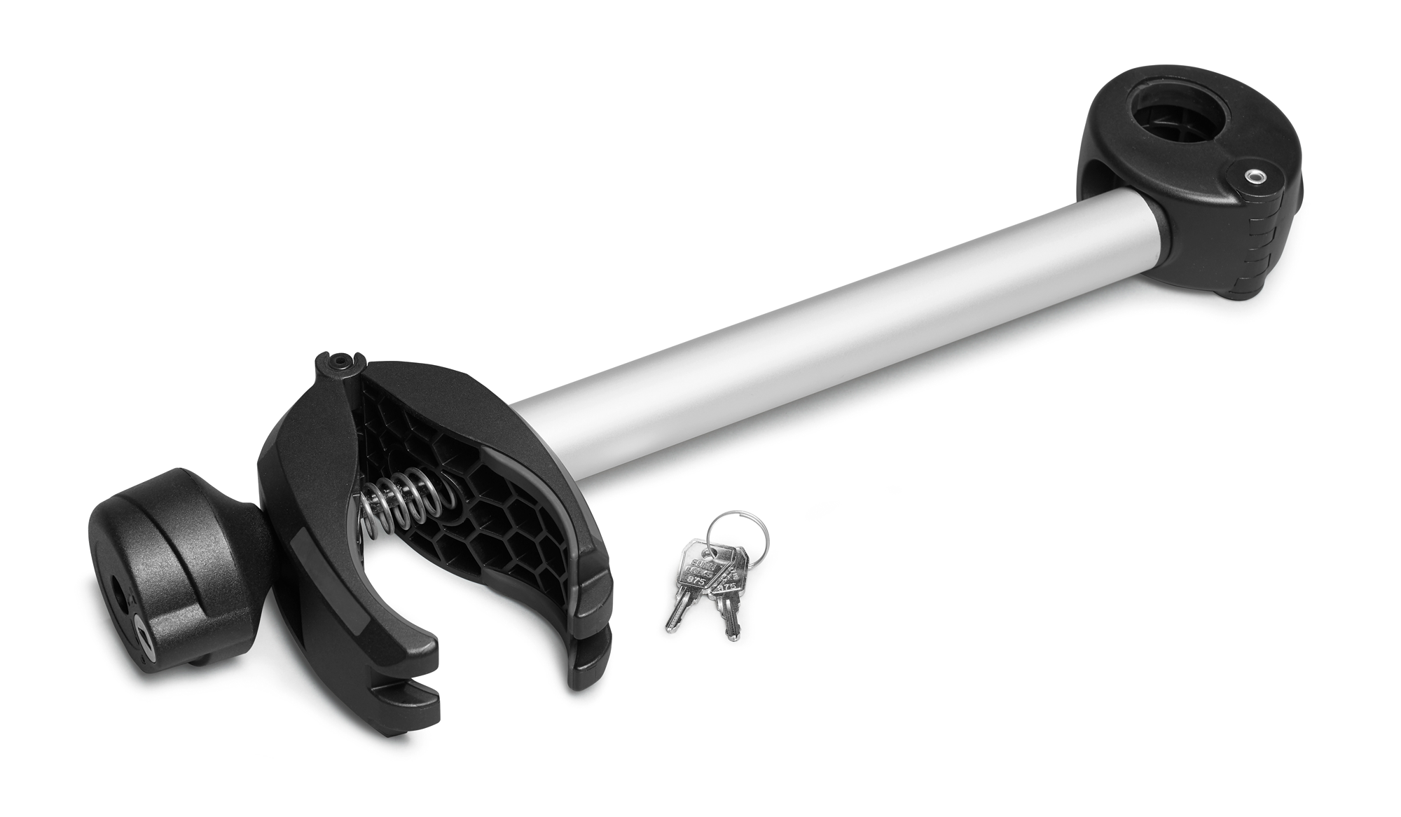 Avstandsholder 2. sykkel lang låsbar for tilhengerfestestativ - Uebler front
