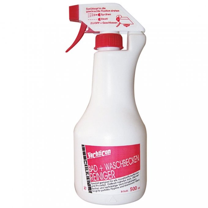 Bad- og vaskrens for plast og porselen 500 ml - Yachticon forfra