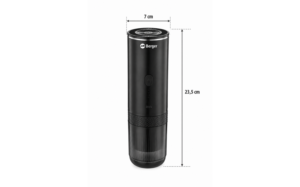 Bærbar espressomaskin med oppladbart batteri USB - EspressoTime pakket i reiseveske