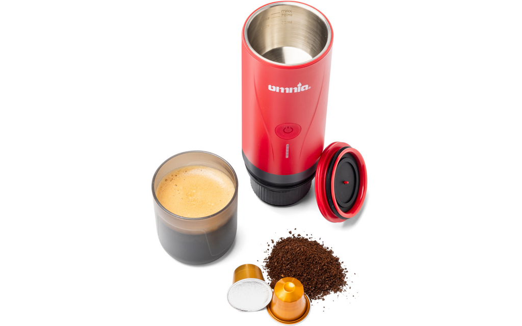 Bærbar espressomaskin Espresso On The Go med batteri 20 bar bakside