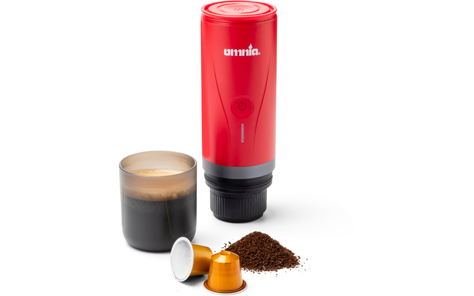 Detalj av Bærbar espressomaskin Espresso On The Go med batteri 20 bar
