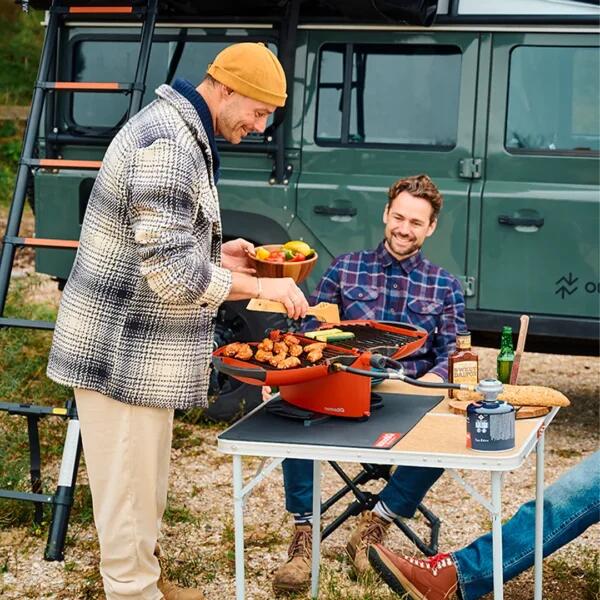 Nærbilde av piezotenning på Bærbar gassgrill BBQ 3.0 med piezotenning