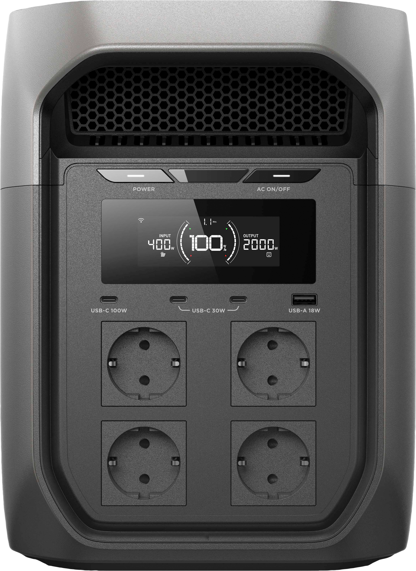 Bærbar kraftstasjon Delta 3 Max Plus 2048 Wh 2400 W forside