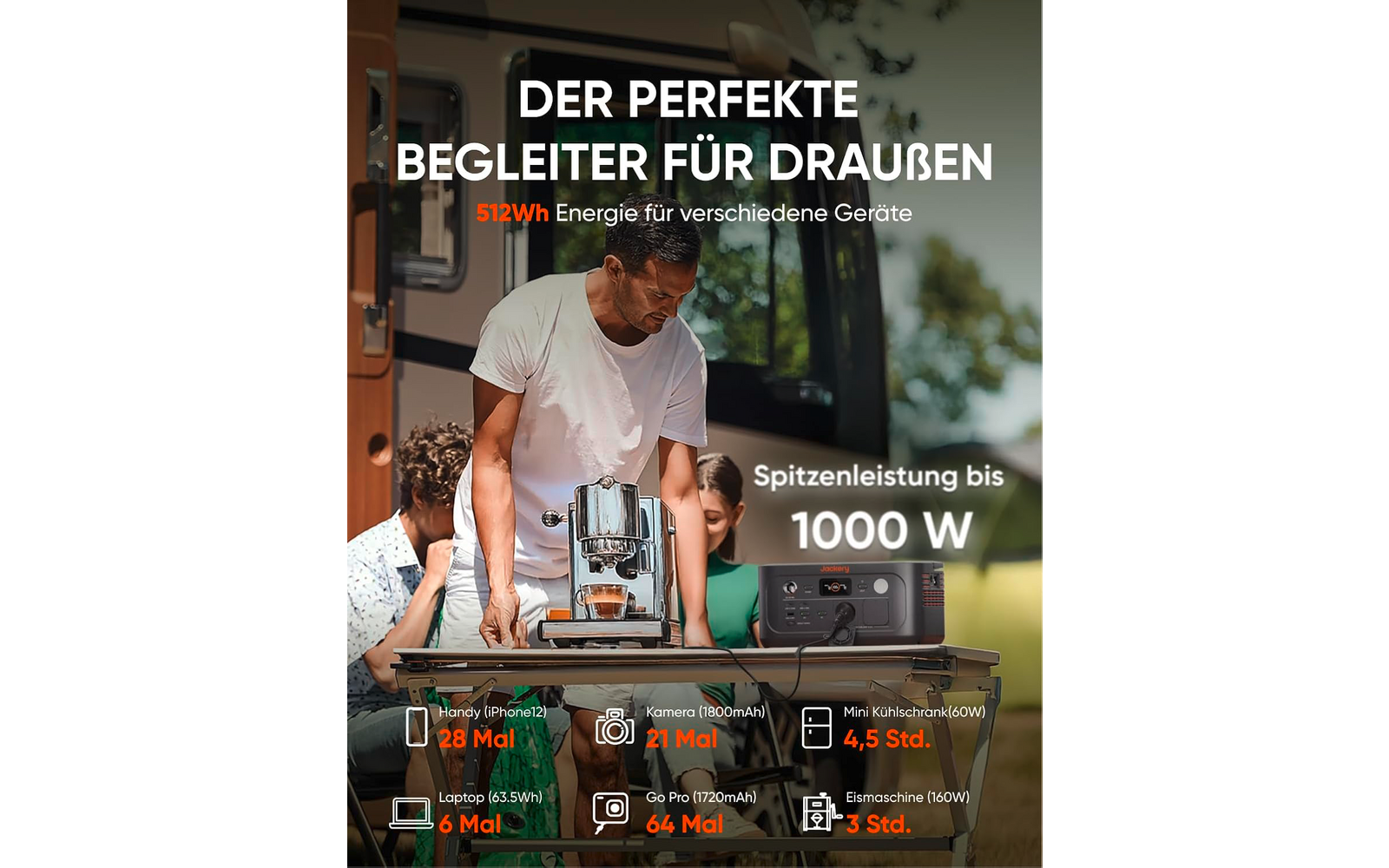Bærbar powerstation Explorer 500 v2 512 Wh 500 W LiFePO4 bakside