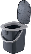 Bærbart campingtoalett 22 liter, 120 kg kapasitet - BranQ forfra
