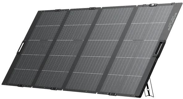 Bærbart solcellepanel 400W lett 10,2 kg IP68 - EcoFlow forfra