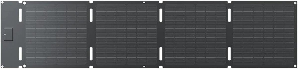 Bærbart solcellepanel 60W med USB-C Ecoflow bakside