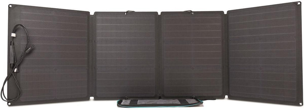 Bærbart solcellepanel monokrystallinsk silisium - Ecoflow montert