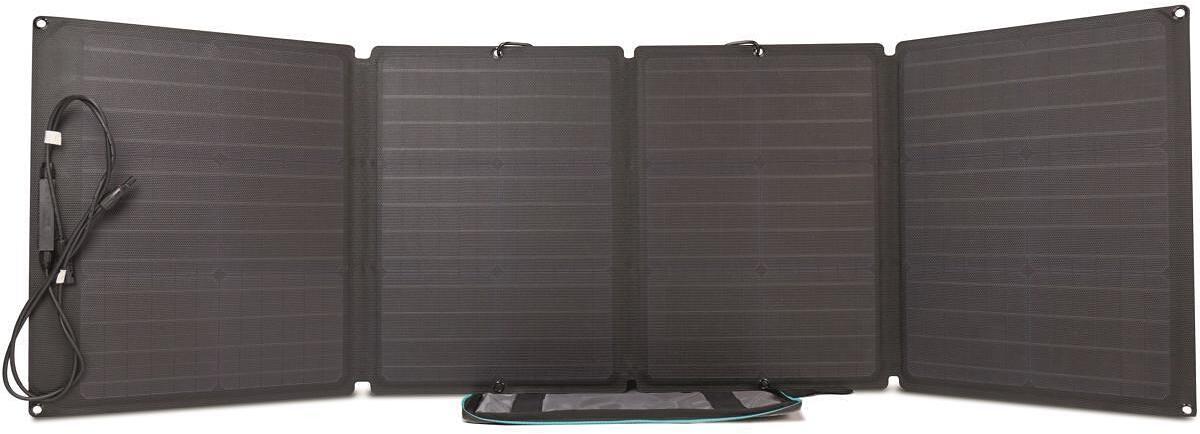 Bærbart solcellepanel monokrystallinsk silisium - Ecoflow montert