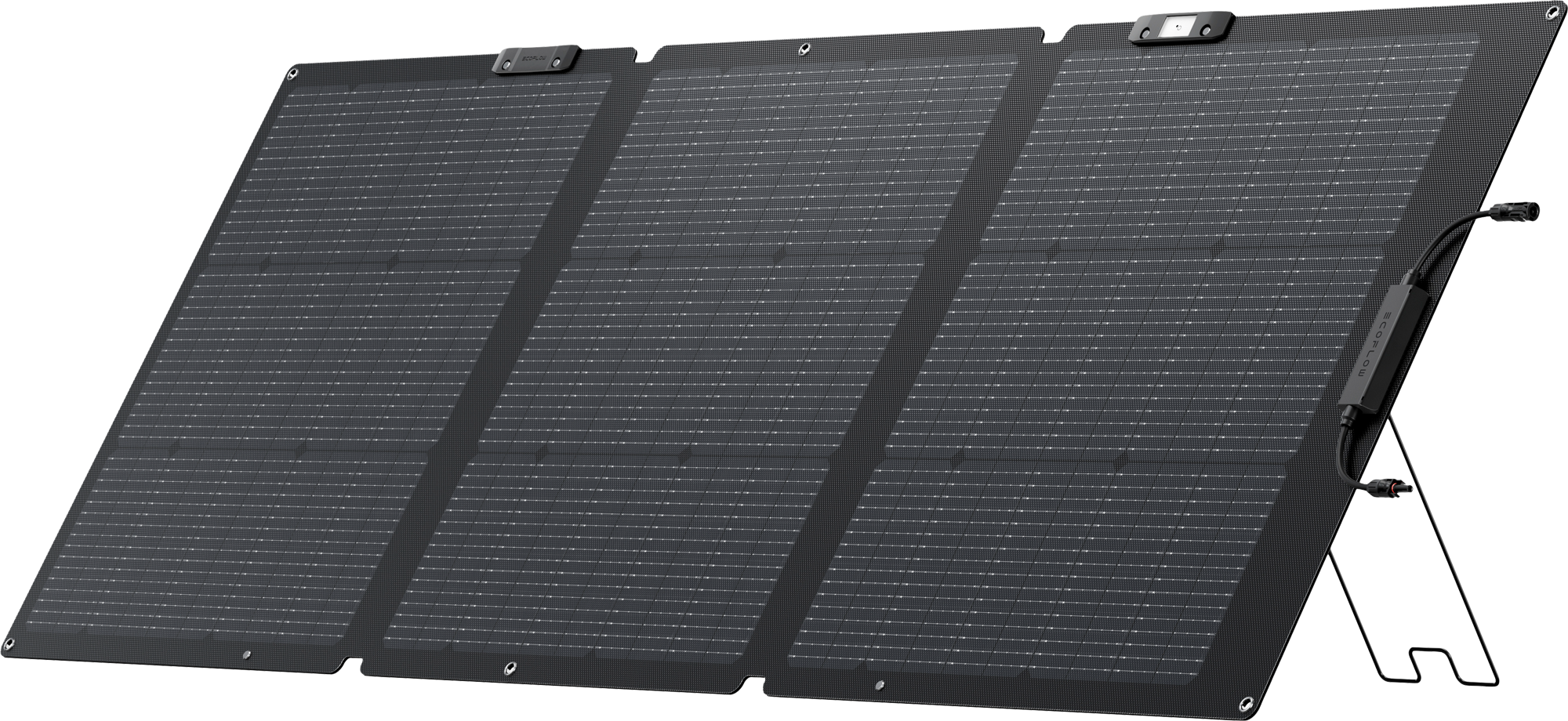 Bærbart solcellepanel NextGen 160W monokrystallinsk forfra