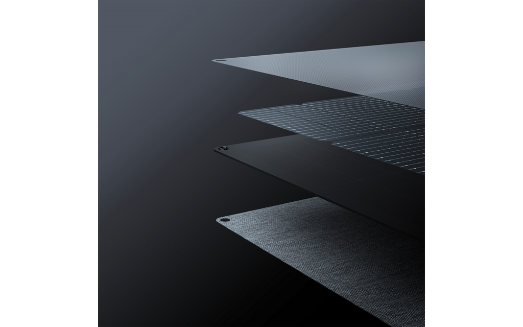 Bærbart solcellepanel NextGen 160W monokrystallinsk bakside