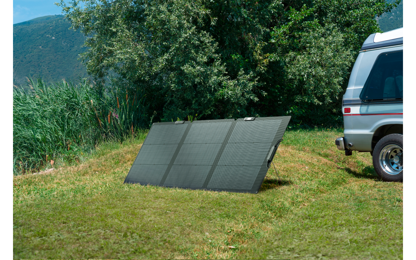 Montert Bærbart solcellepanel NextGen 160W monokrystallinsk