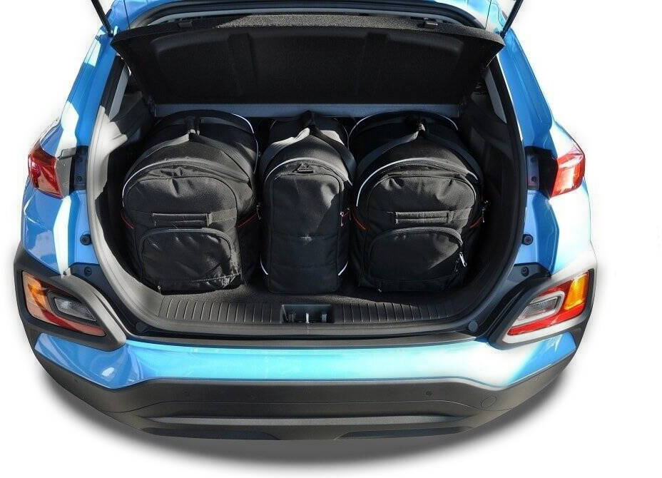 Bagasjeromsvesker 3-delers sett for Hyundai Kona 2017–2022 - KJUST forfra