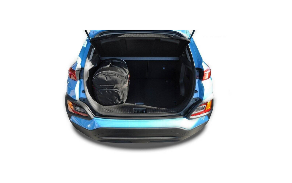 Detalj av glidelås på Bagasjeromsvesker 3-delers sett for Hyundai Kona 2017–2022 - KJUST