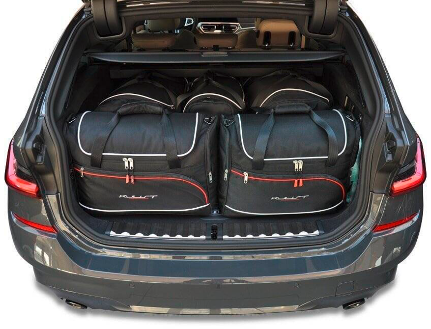 Bagasjeromsvesker 5-delers sett for BMW 3-serie Touring G21 forfra