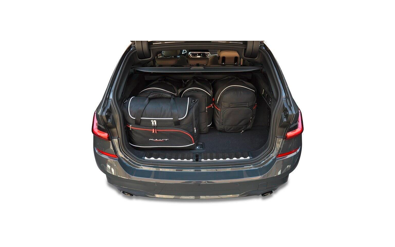 Bagasjeromsvesker 5-delers sett for BMW 3-serie Touring G21 bakside