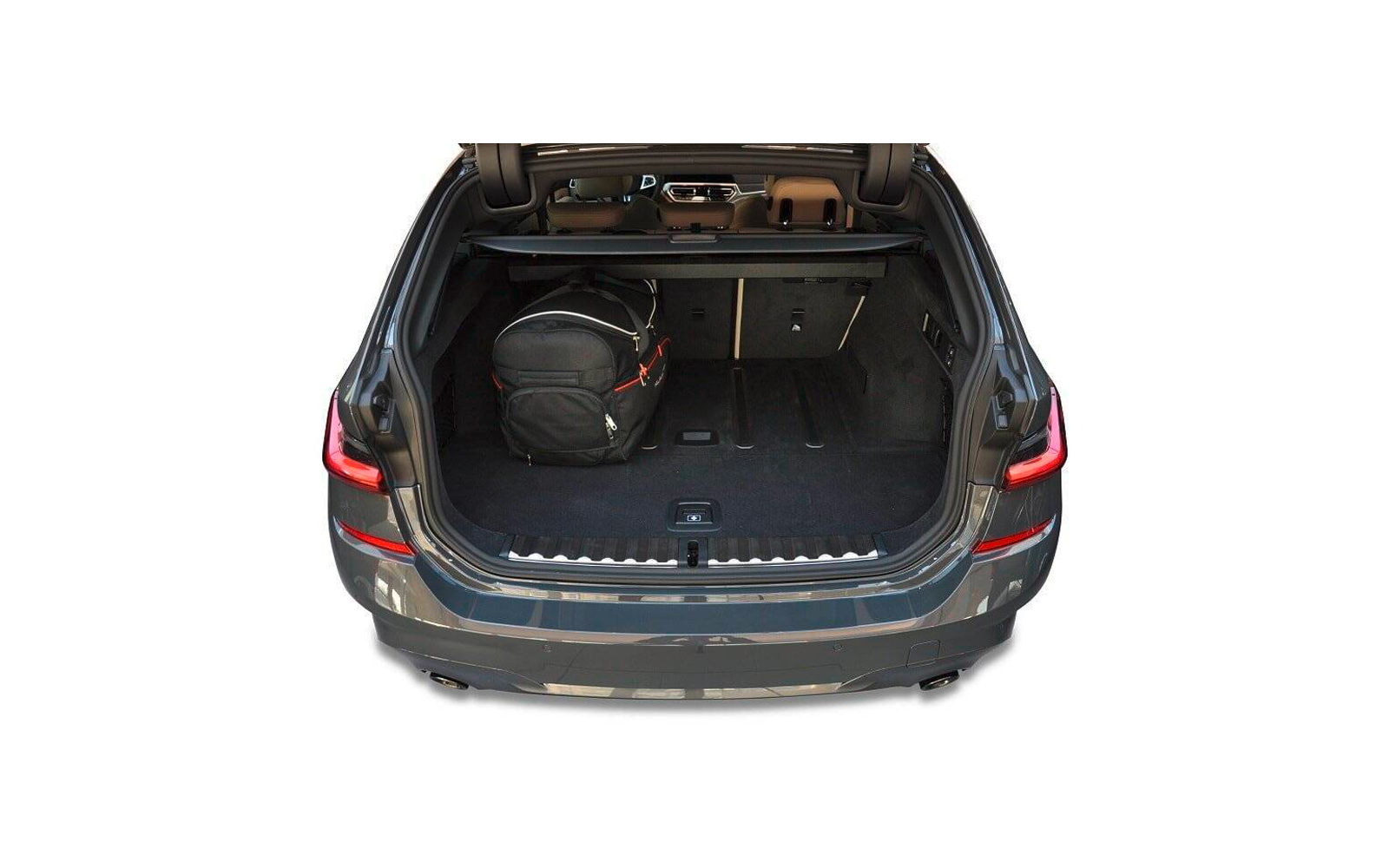 Nærbilde av materialet på Bagasjeromsvesker 5-delers sett for BMW 3-serie Touring G21