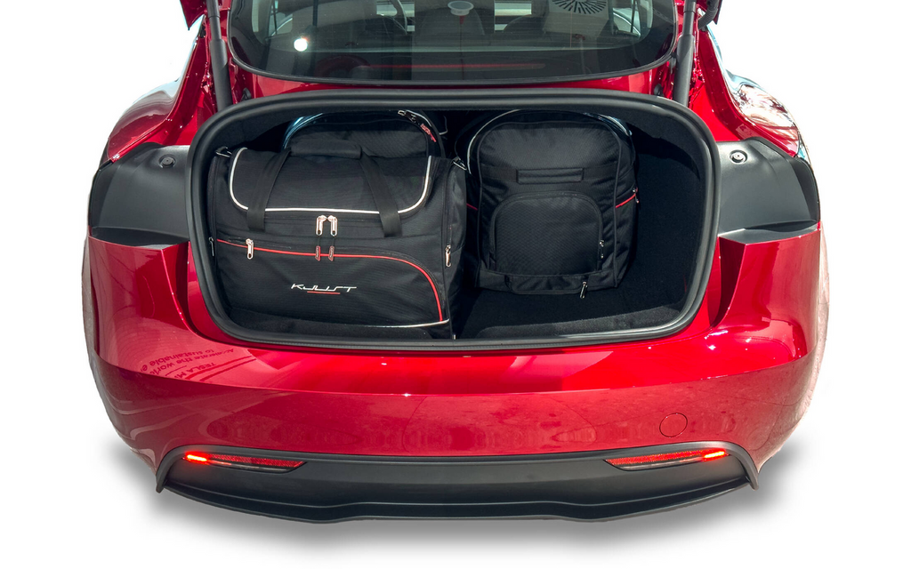 Bagasjeromsvesker 5-delers sett for Tesla Model 3 Highland fra 2023 - nærbilde av materiale