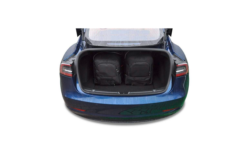Bagasjeromsvesker 5-delers sett for Tesla Model 3 2017–2023 detalj av glidelås