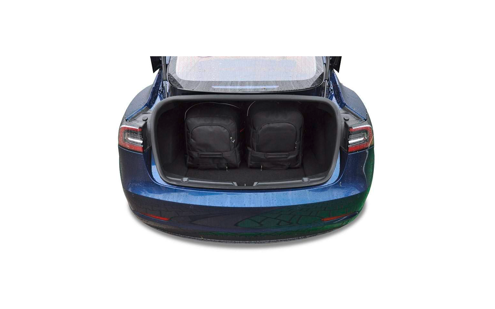 Bagasjeromsvesker 5-delers sett for Tesla Model 3 2017–2023 detalj av glidelås