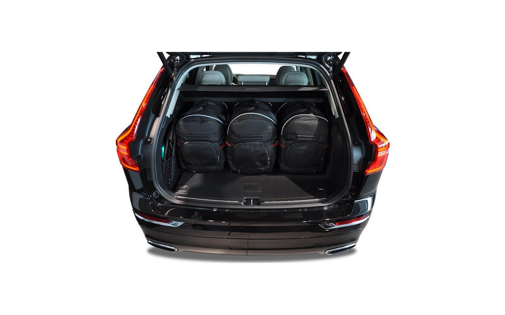 Detaljbilde av glidelås på Bagasjeromsvesker 5-delers sett for Volvo XC60 fra 2017