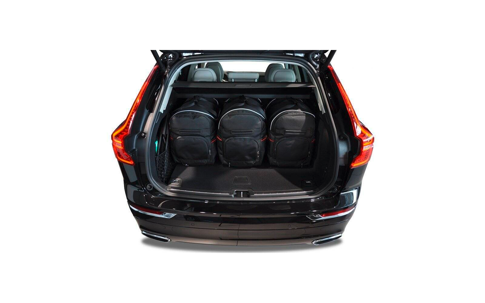 Detaljbilde av glidelås på Bagasjeromsvesker 5-delers sett for Volvo XC60 fra 2017