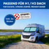 Sølvfarget Bakdørlås innbruddssikring H1/H2 for Fiat Ducato/Citroen Jumper