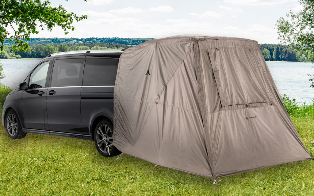 Bakfortelt Drive Van Trunk 180x250 cm beige frontvisning