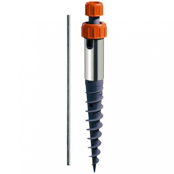 Bakkeplugg Duo Fix for parasoll og stenger Ø 17-55 mm, 60 cm montert i bakken