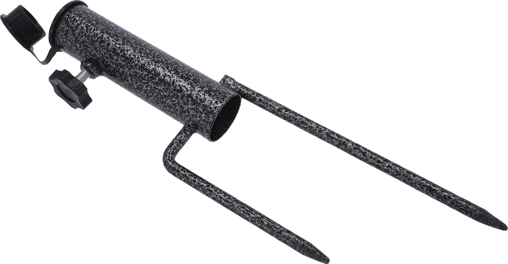 Bakkerørshylse stål for parasoll og markisestang 19-32 mm forfra