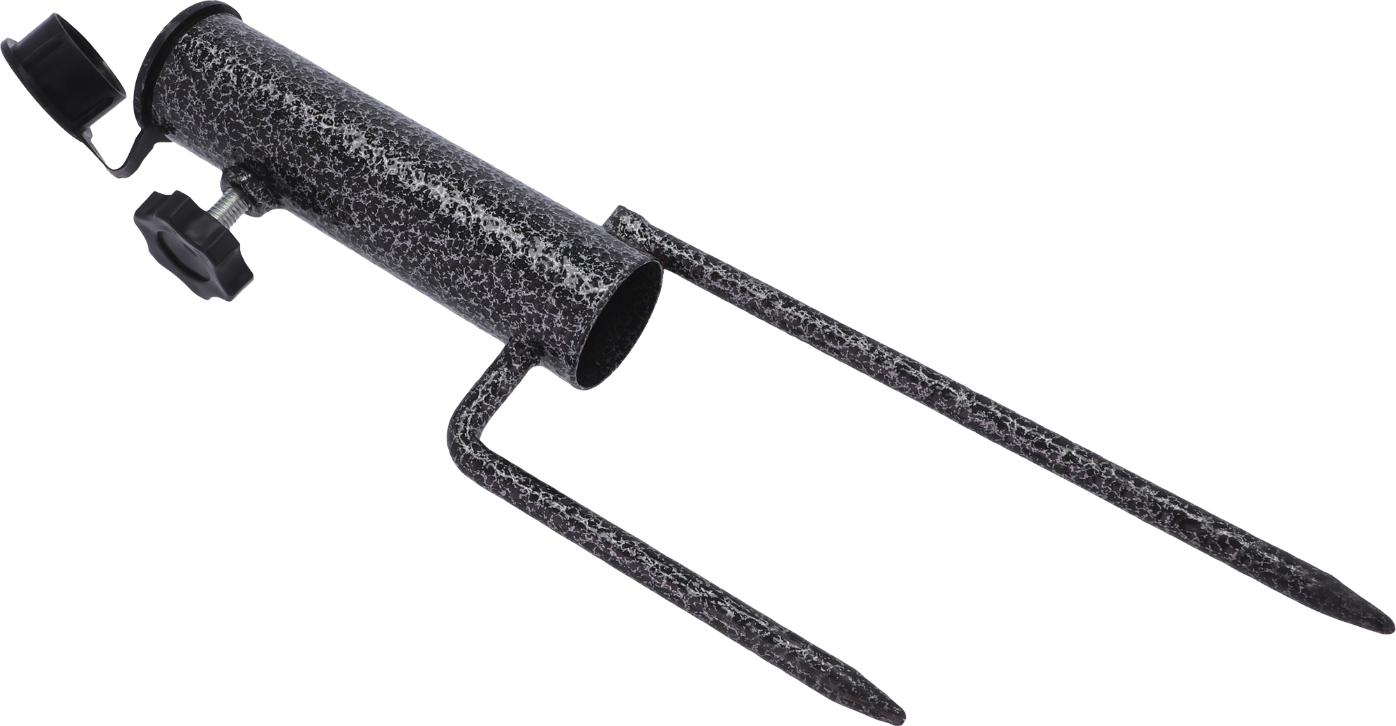 Bakkerørshylse stål for parasoll og markisestang 19-32 mm forfra