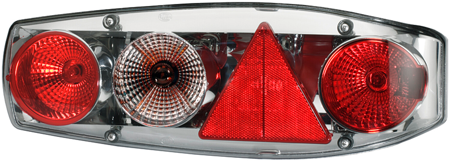 Baklykt Caraluna II venstre 5 funksjoner 506x176 mm 12V Hella front