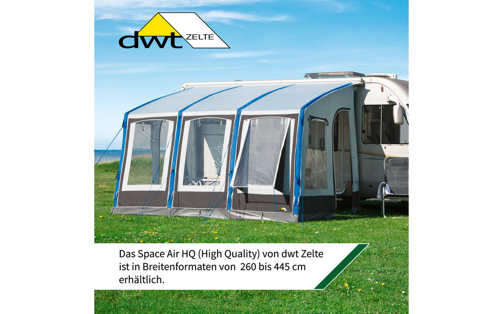 Bakside av oppblåsbart fortelt Space Air HQ 375x280 cm