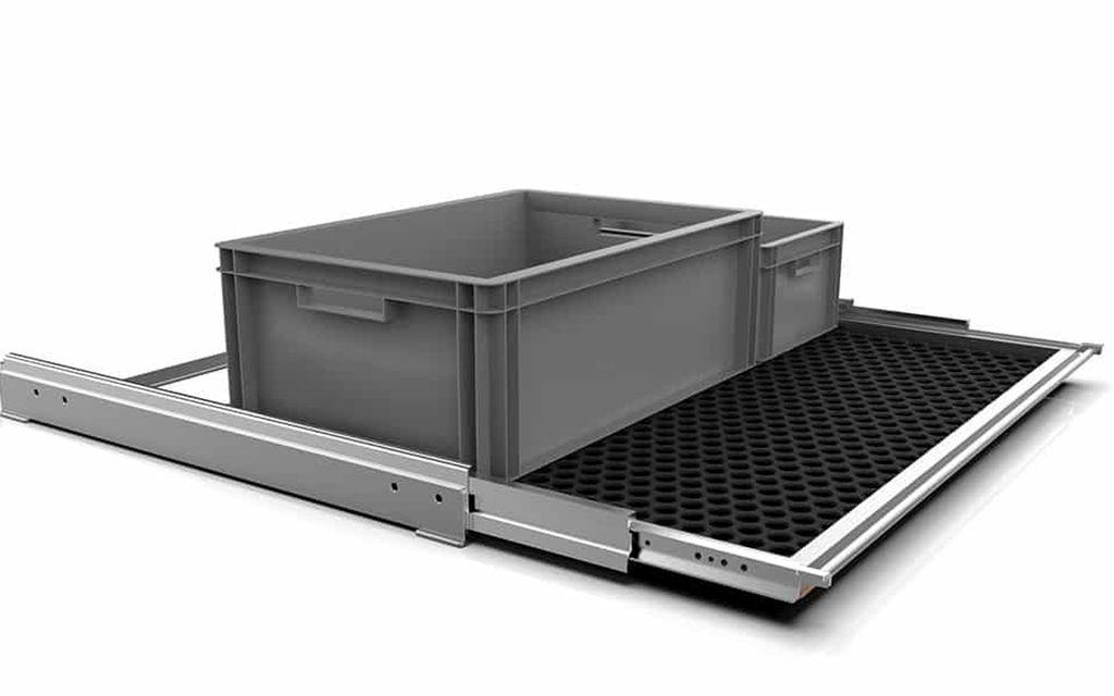 Bakutdrag SLIDEOUT universal 41 x 61 cm for euroboxer forfra