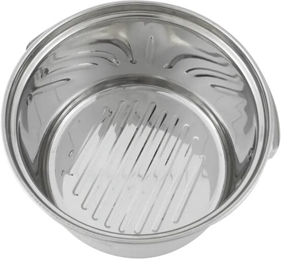 Bålgryte Campfire 4 l rustfritt stål med opphengskrok bakside