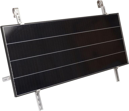 Balkongfeste for solcellepanel justerbar 18-30° BKW-H - WATTSTUNDE forfra
