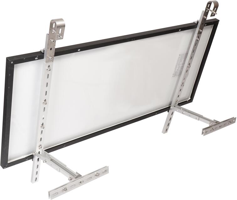 Balkongfeste for solcellepanel justerbar 18-30° BKW-H - WATTSTUNDE bakside